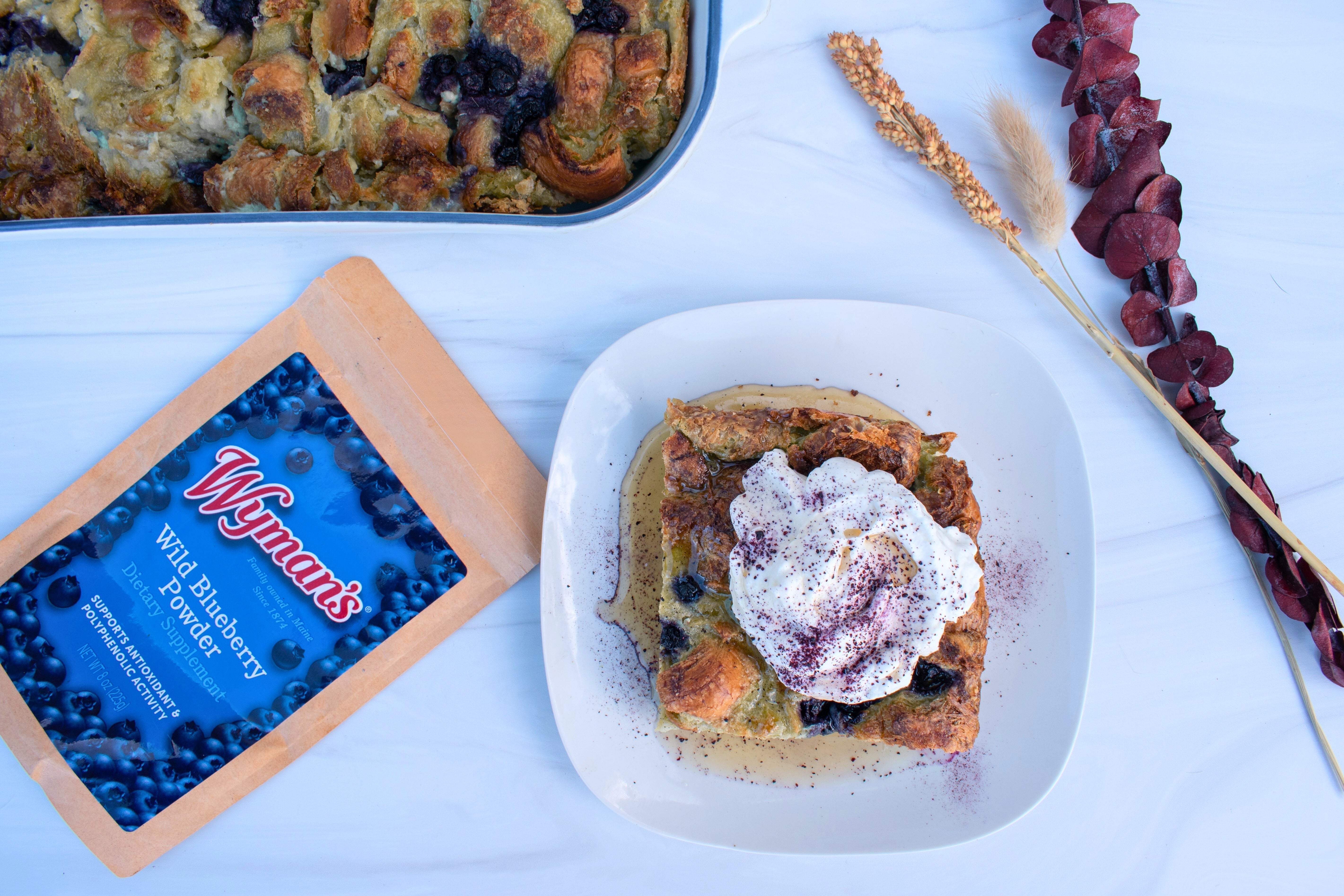 Wild Blueberry Bread Pudding – Shop Wyman's