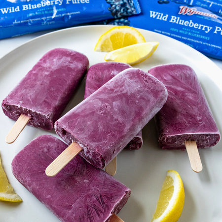 Creamy Blueberry Lemonade Popsicles