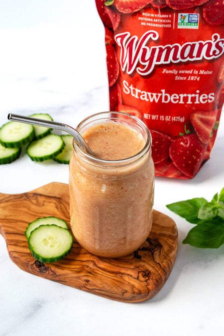 Simple Strawberry-Cucumber-Basil Refresher