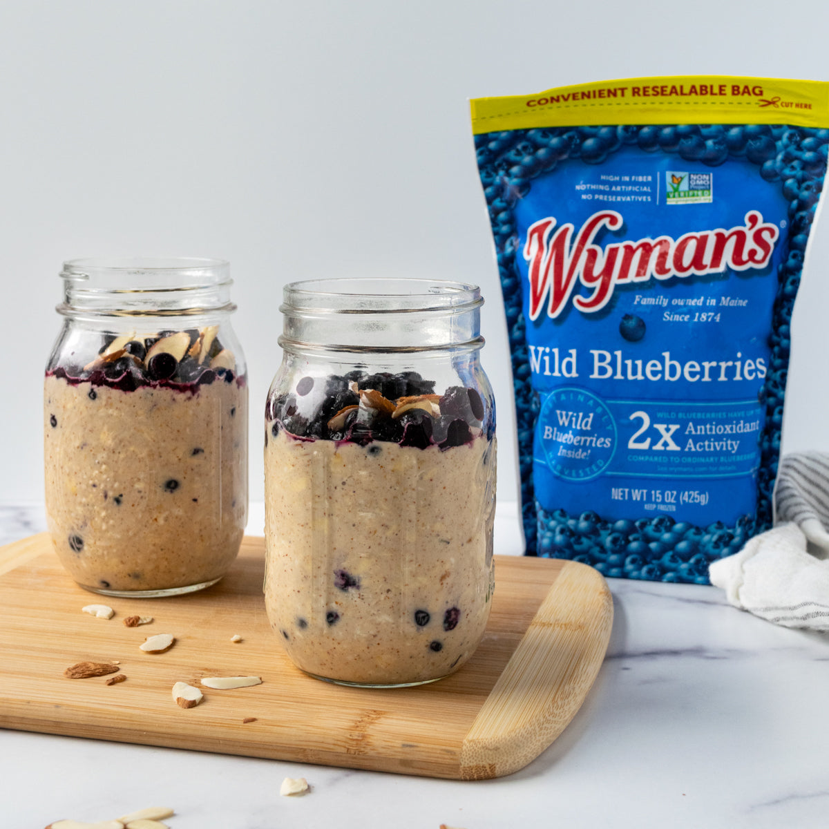 Wild Blueberry Almond Overnight Oats
 &ndash; Shop Wyman's