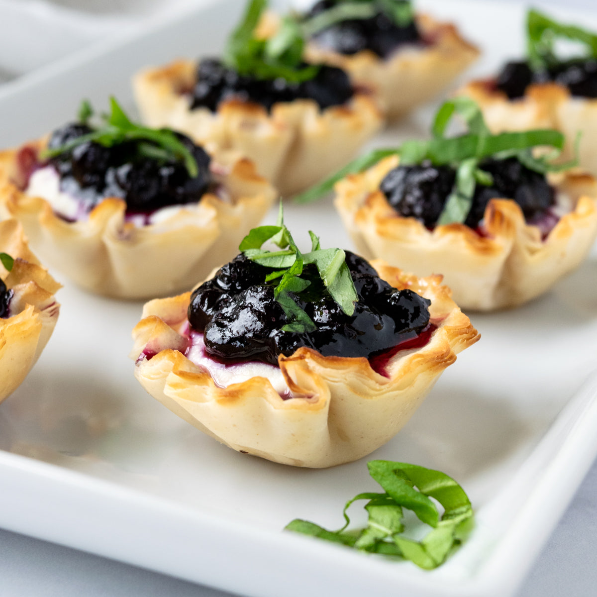 Wild Blueberry and Whipped Ricotta Bites