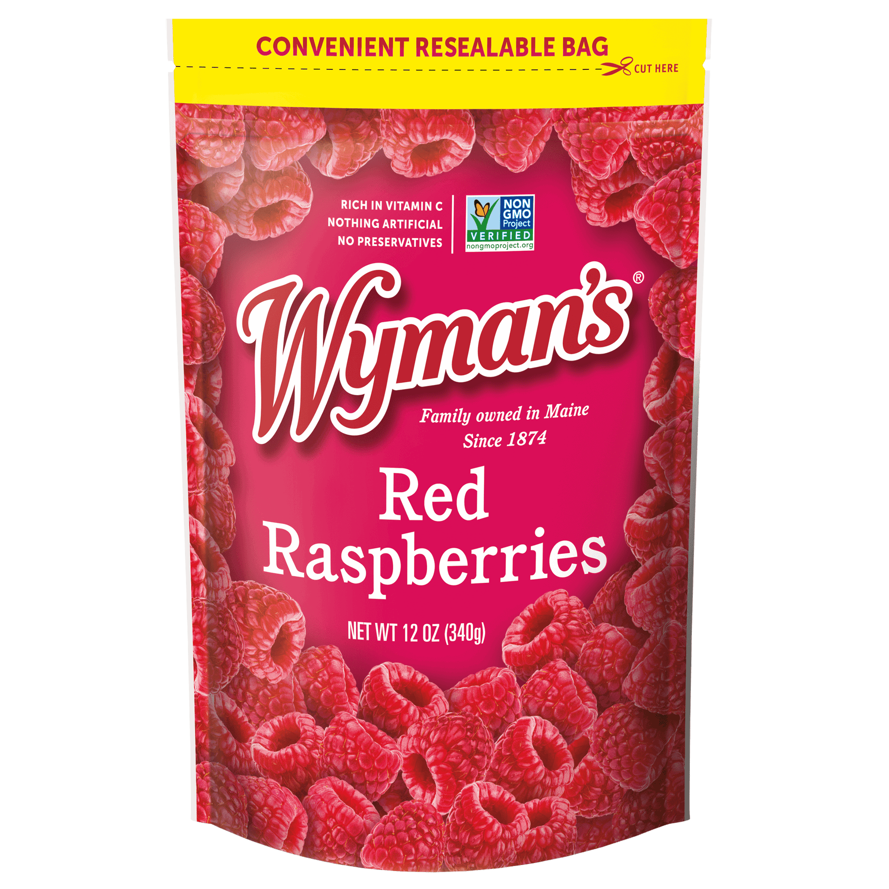 Wyman's Frozen Red Raspberries & Sweet Berries for Smoothies