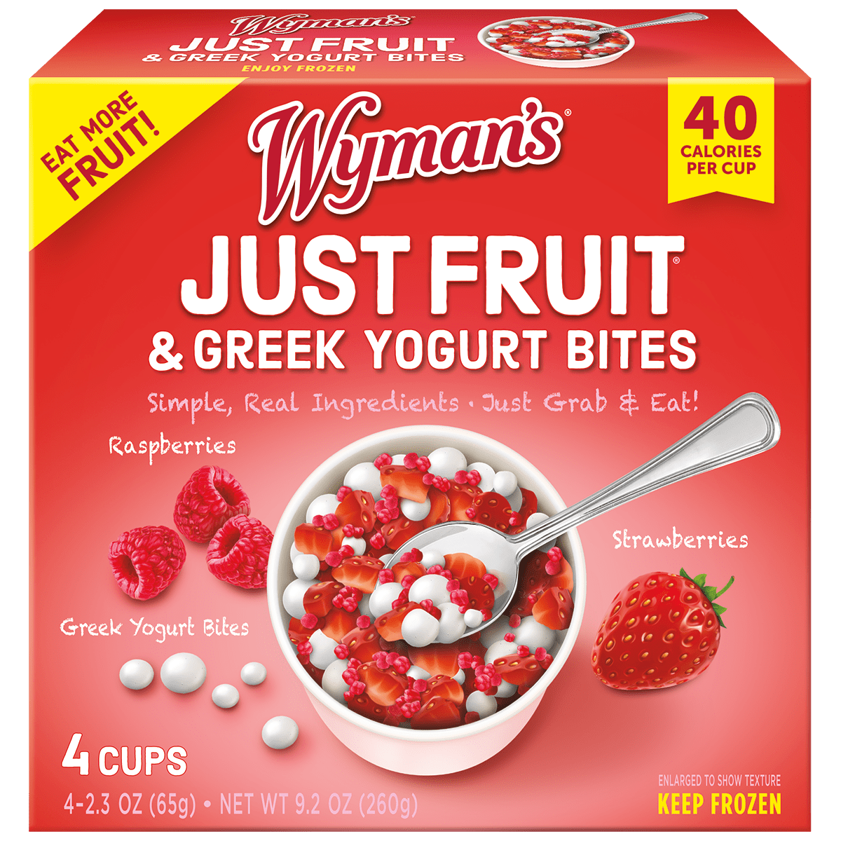 Wymans Just Fruit Just Fruit - Raspberries & Strawberries