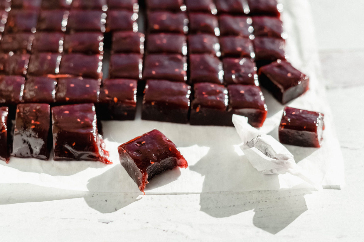 Triple Berry Caramels