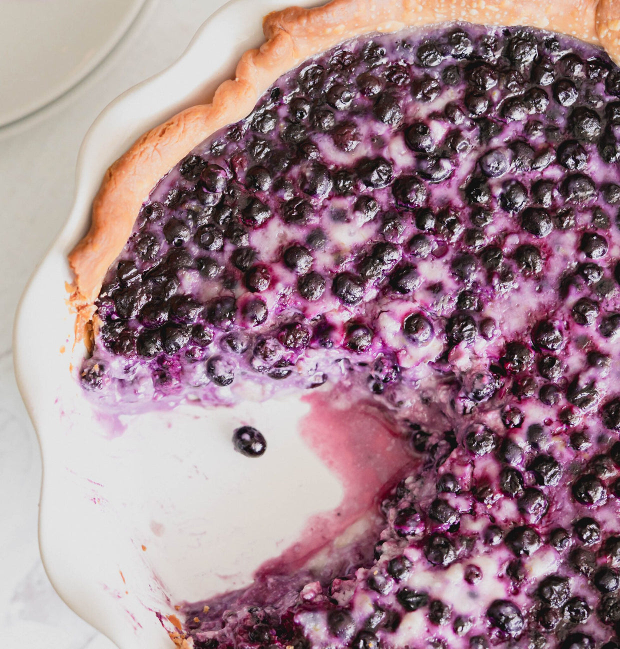 Wild Blueberry & Cream Pie