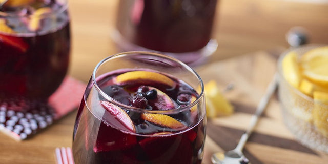 Wild Blueberry Sangria (Two Ways)