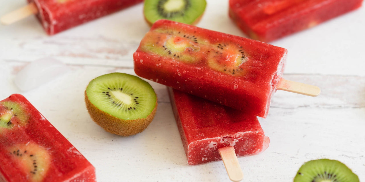 Strawberry Kiwi Frozen Pops