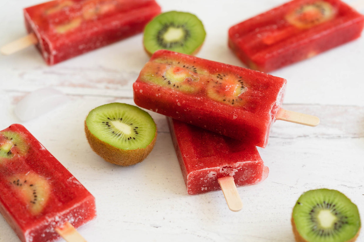 Strawberry Kiwi Frozen Pops