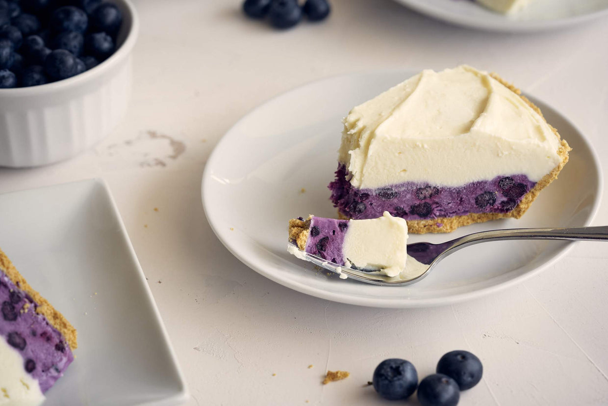 No Bake Wild Blueberry Lemon Pie