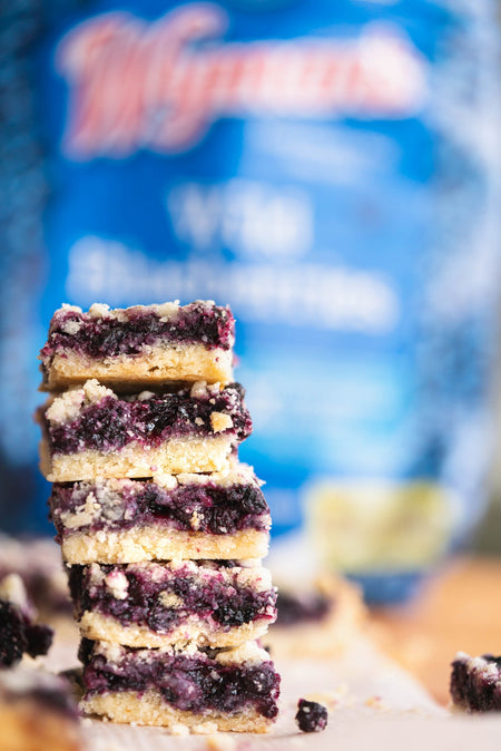 Wild Blueberry Shortbread Bars