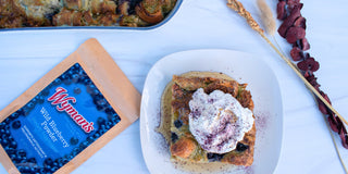 Wild Blueberry Bread Pudding