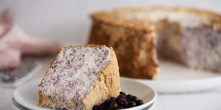 Wild Blueberry Angel Food Cake