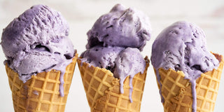 Wild Blueberry No Churn Ice Cream