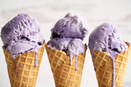 Wild Blueberry No Churn Ice Cream