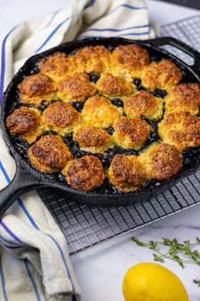 Wild Blueberry & Thyme Biscuit Cobbler