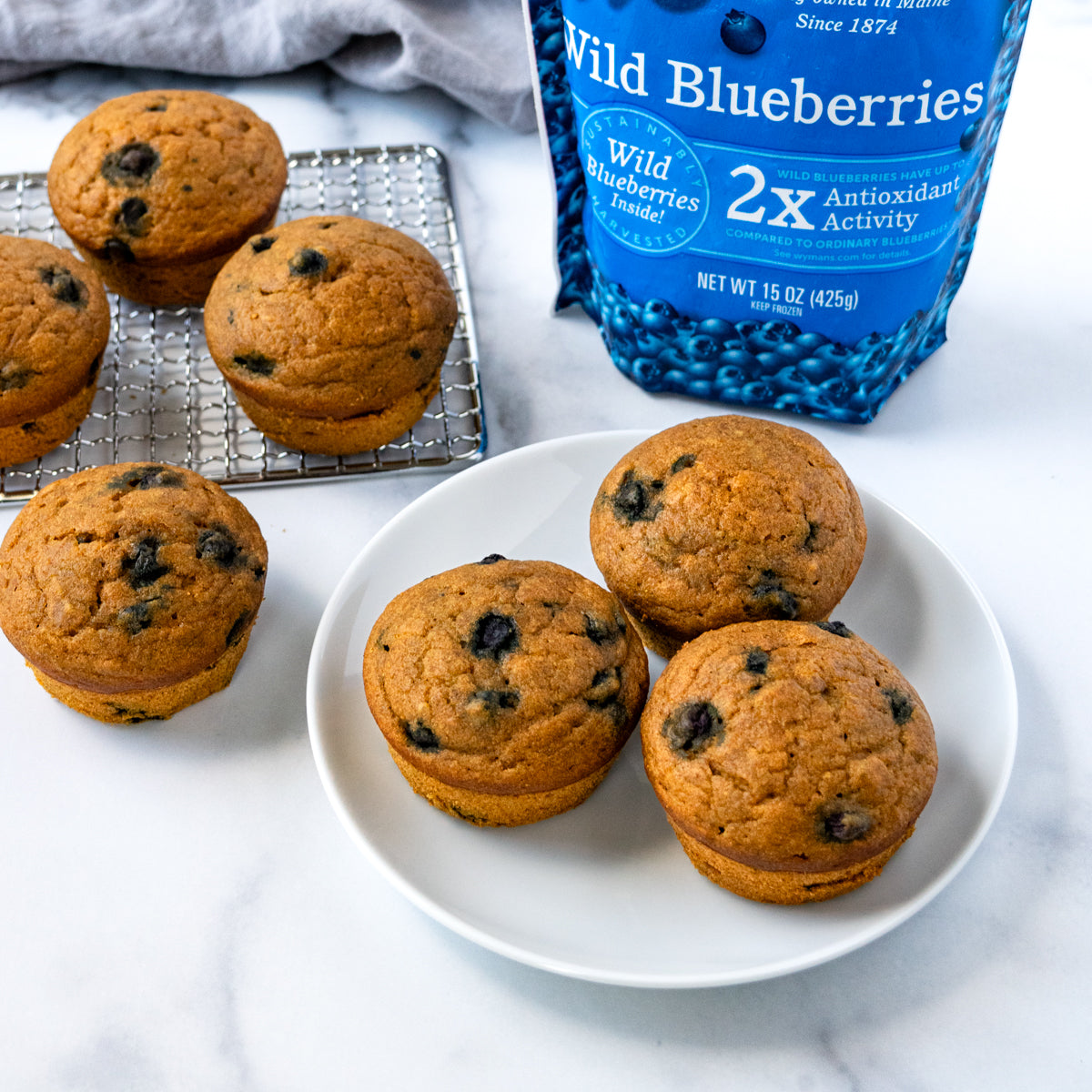 Pumpkin Wild Blueberry Muffins