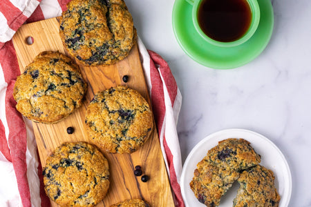 Wild Blueberry Spelt Scones