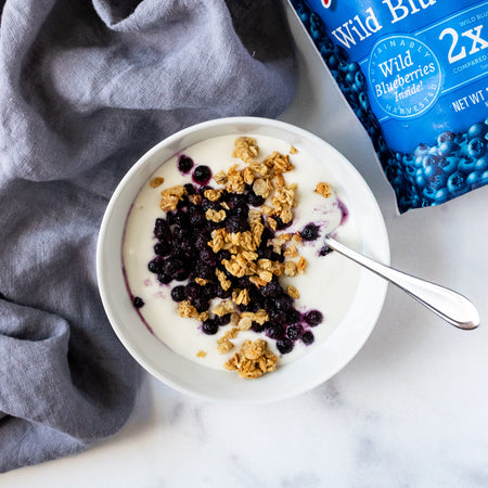 Wild Blueberry Whipped Cottage Cheese Bowls