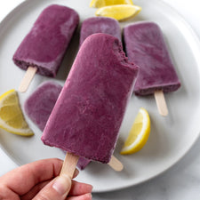 Creamy Blueberry Lemonade Popsicles