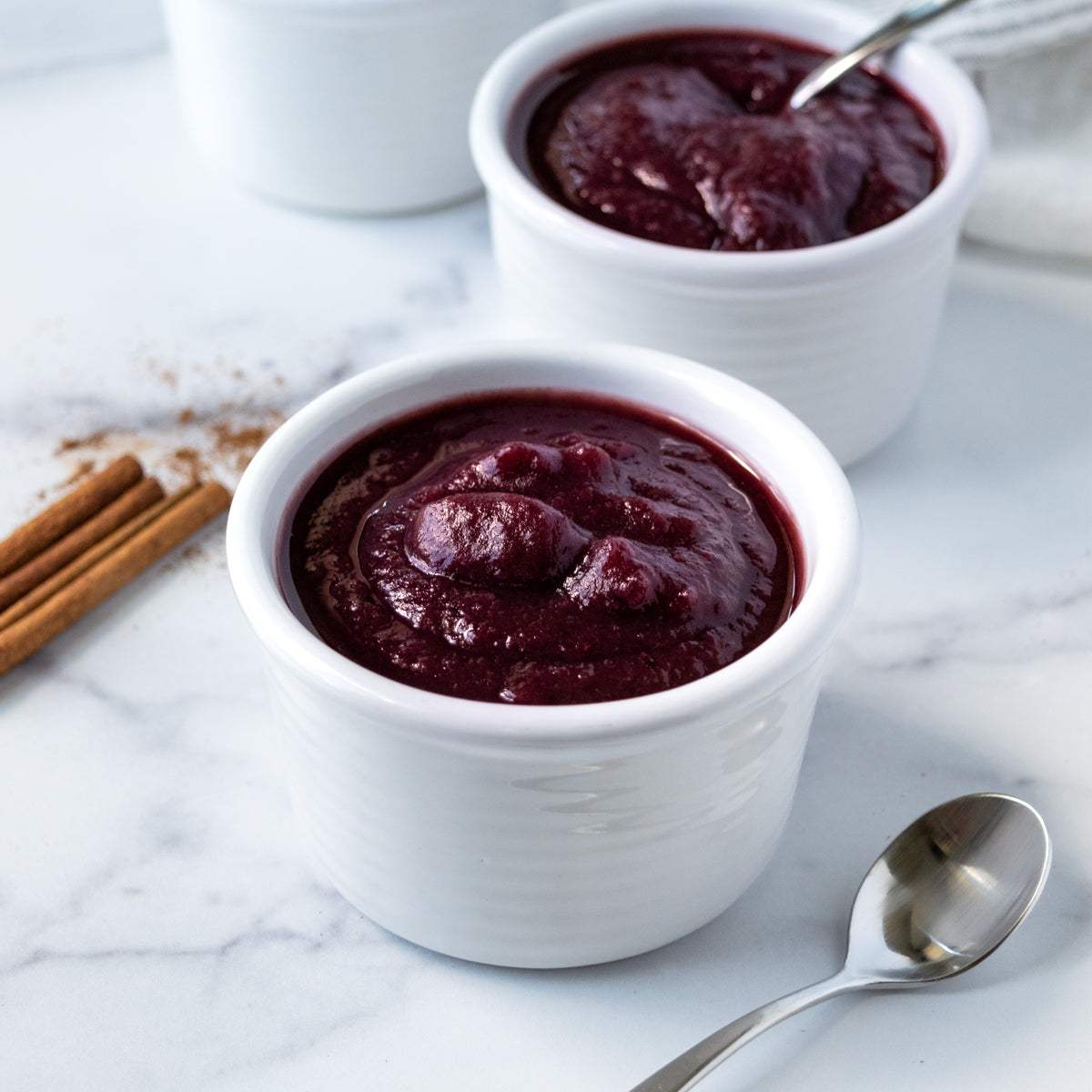 Crockpot Wild Blueberry Applesauce