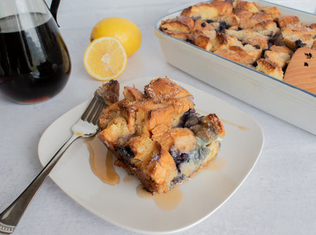 Baked Lemon Wild Blueberry French Toast