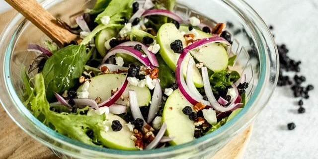 Winter Apple and Dried Wild Blueberry Salad