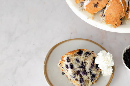 Wild Blueberry Almond Bundt Cake