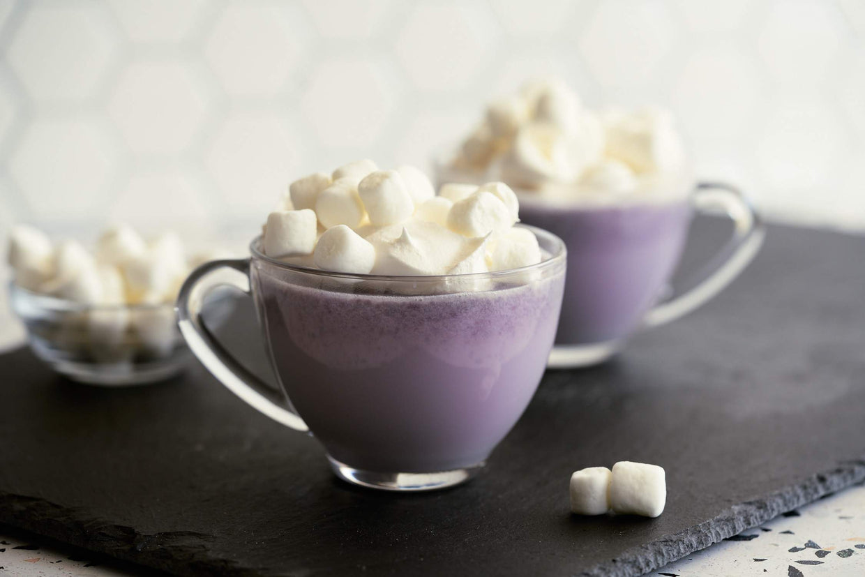 Wild Blueberry White Hot Chocolate