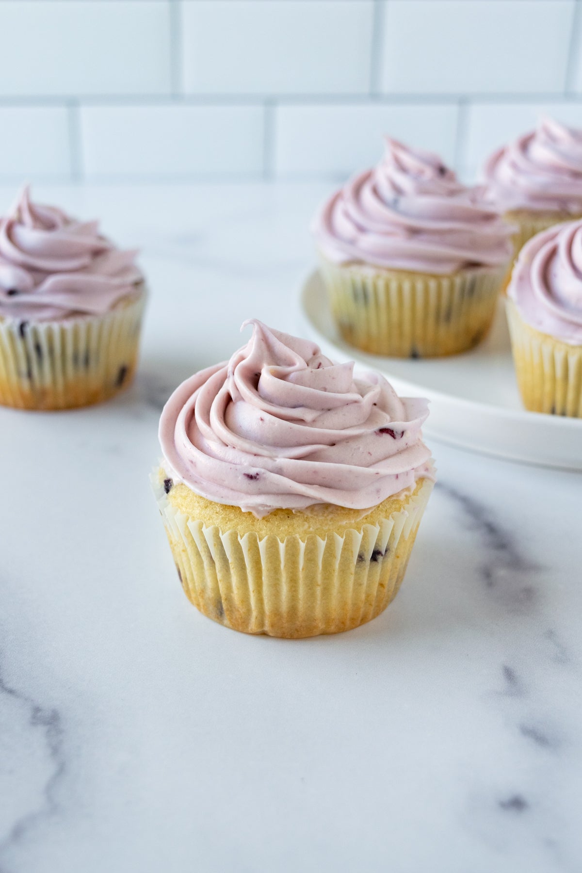 Wild Blueberry Lemon Cupcakes