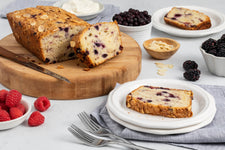 Triple Berry Ricotta and Almond Loaf Cake