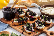Wild Blueberry Goat Cheese Crostini