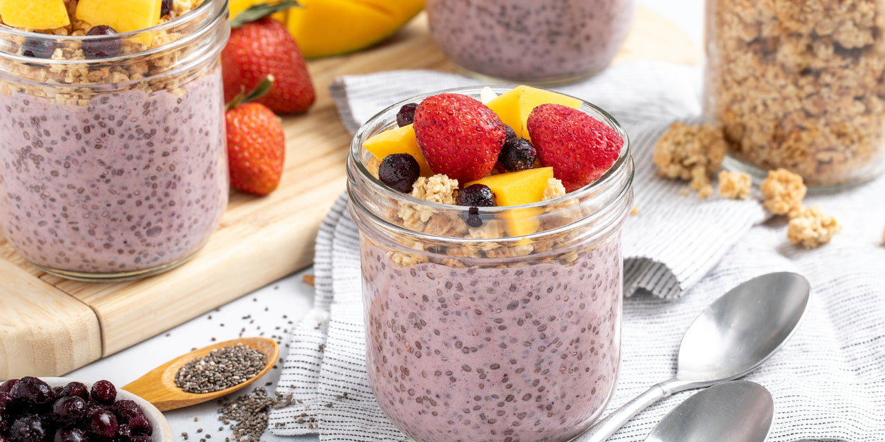 Mango Berry Chia Pudding