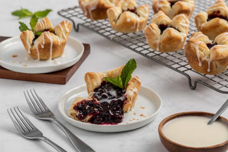 Mini Wild Blueberry Pastries