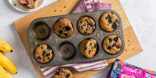 Berry Buttermilk Banana Muffins