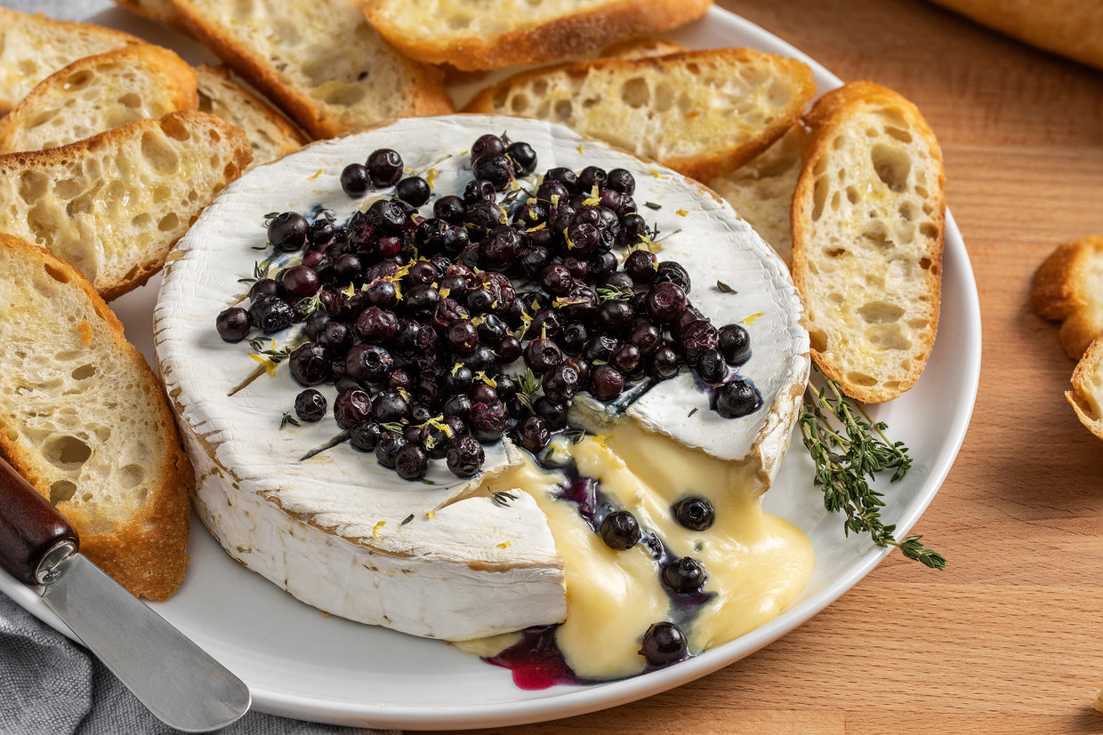 Wild Blueberry Baked Brie