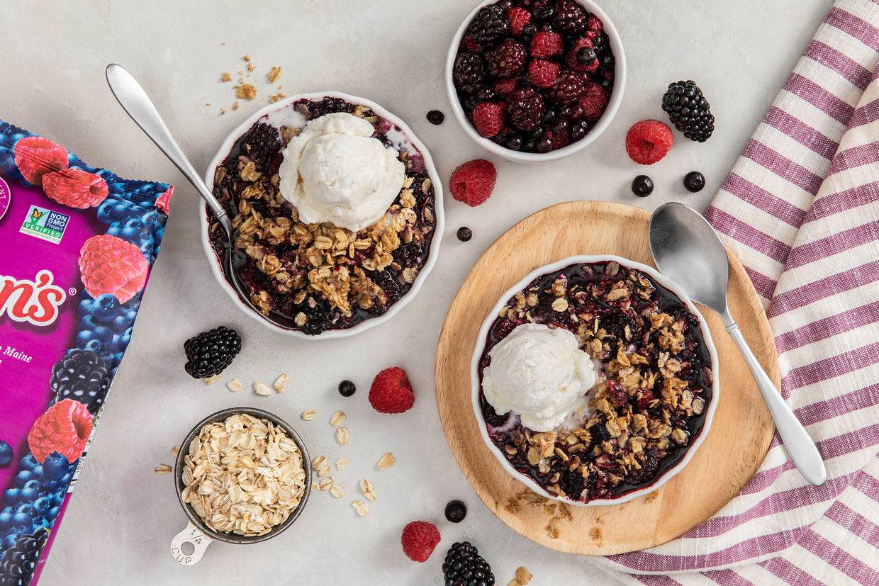 Easy Mixed Berry Crisp for Two