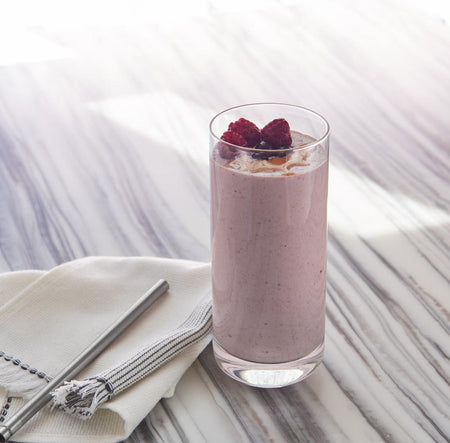 Peanut Butter and Berry Protein Power Smoothie