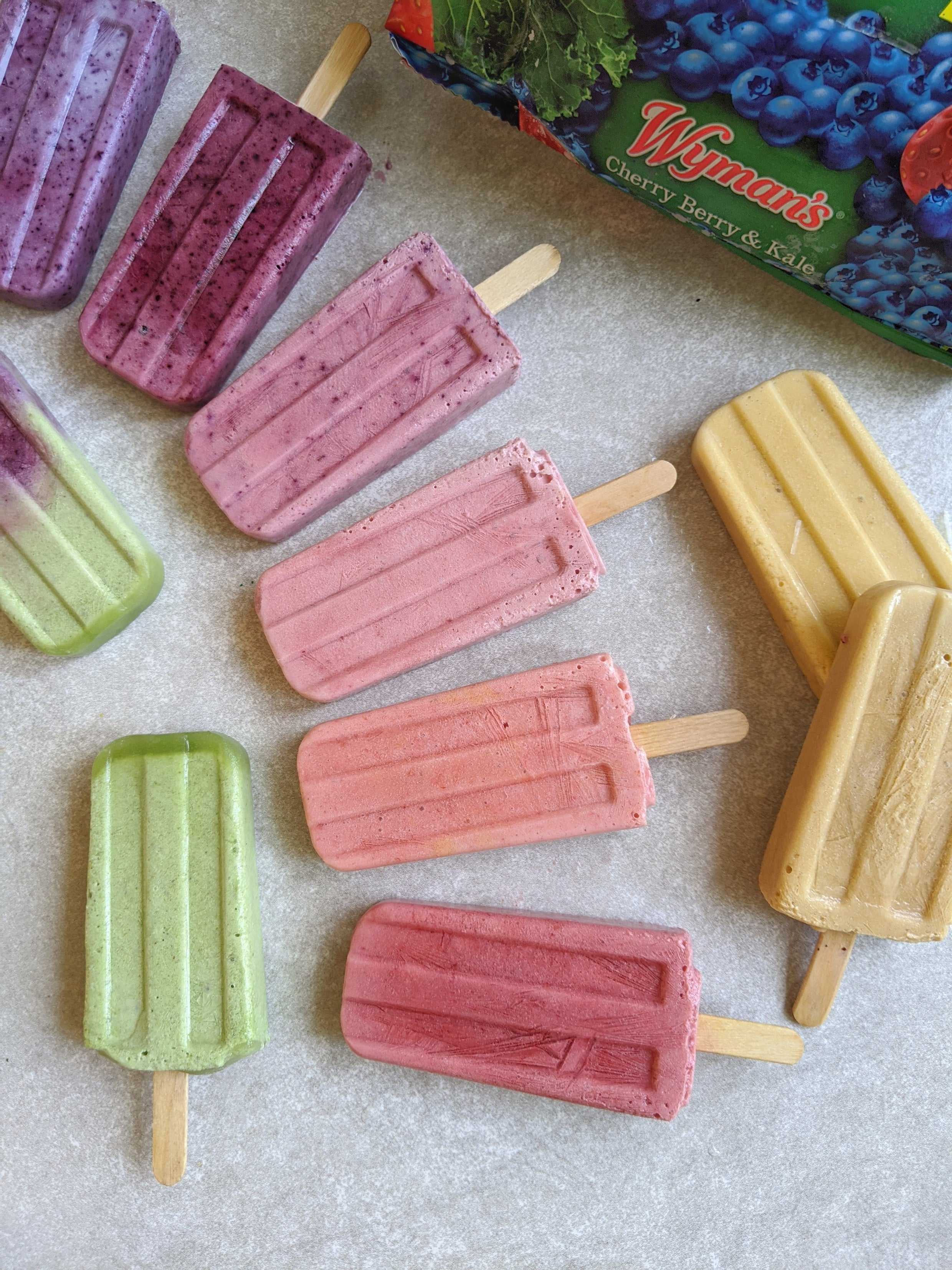 Berries & Cream Frozen Pops — Shop Wyman's