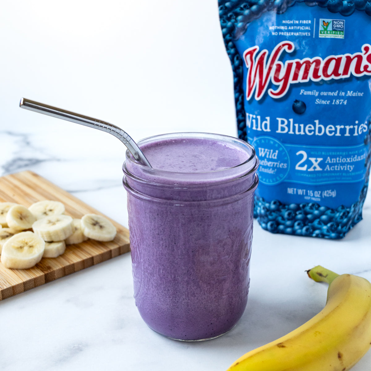ProteinPacked Wild BlueberryTahini Recovery Smoothie — Shop Wyman's