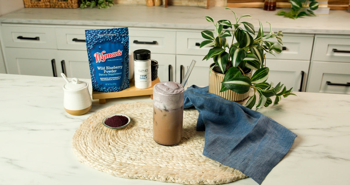 Salted Wild Blueberry Cold Foam Latte