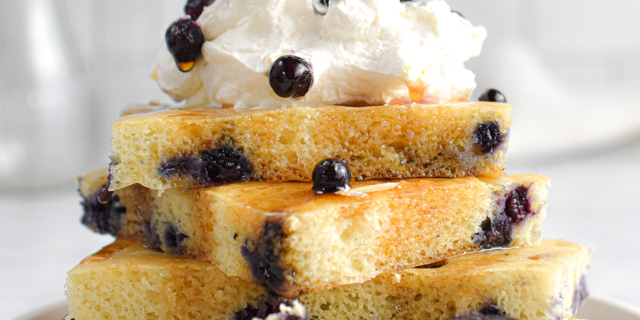 Wild Blueberry Sheet Pan Pancakes