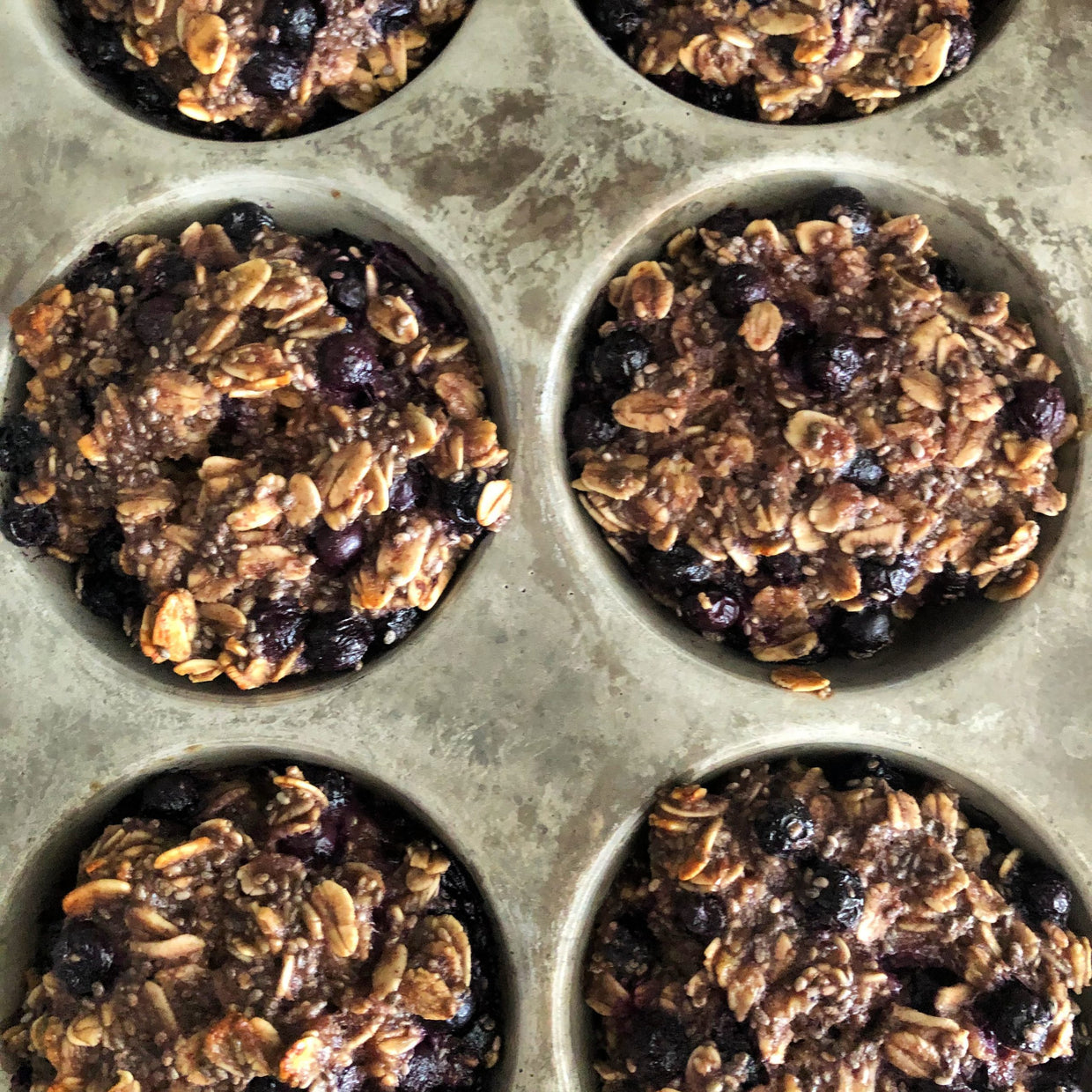Wild Blueberry Baked Oatmeal Cups