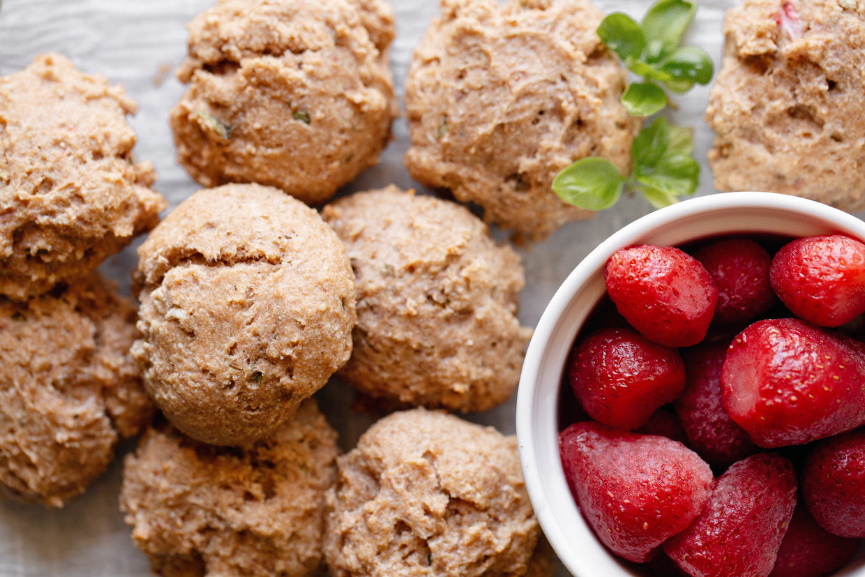 Strawberry Basil Biscuits