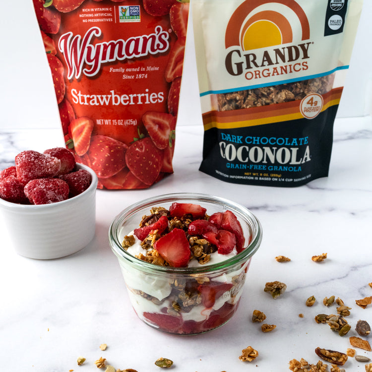 Strawberry Parfaits with Dark Chocolate Coconola – Shop Wyman's