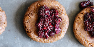 Triple Berry Thumbprint Cardamom Cookies