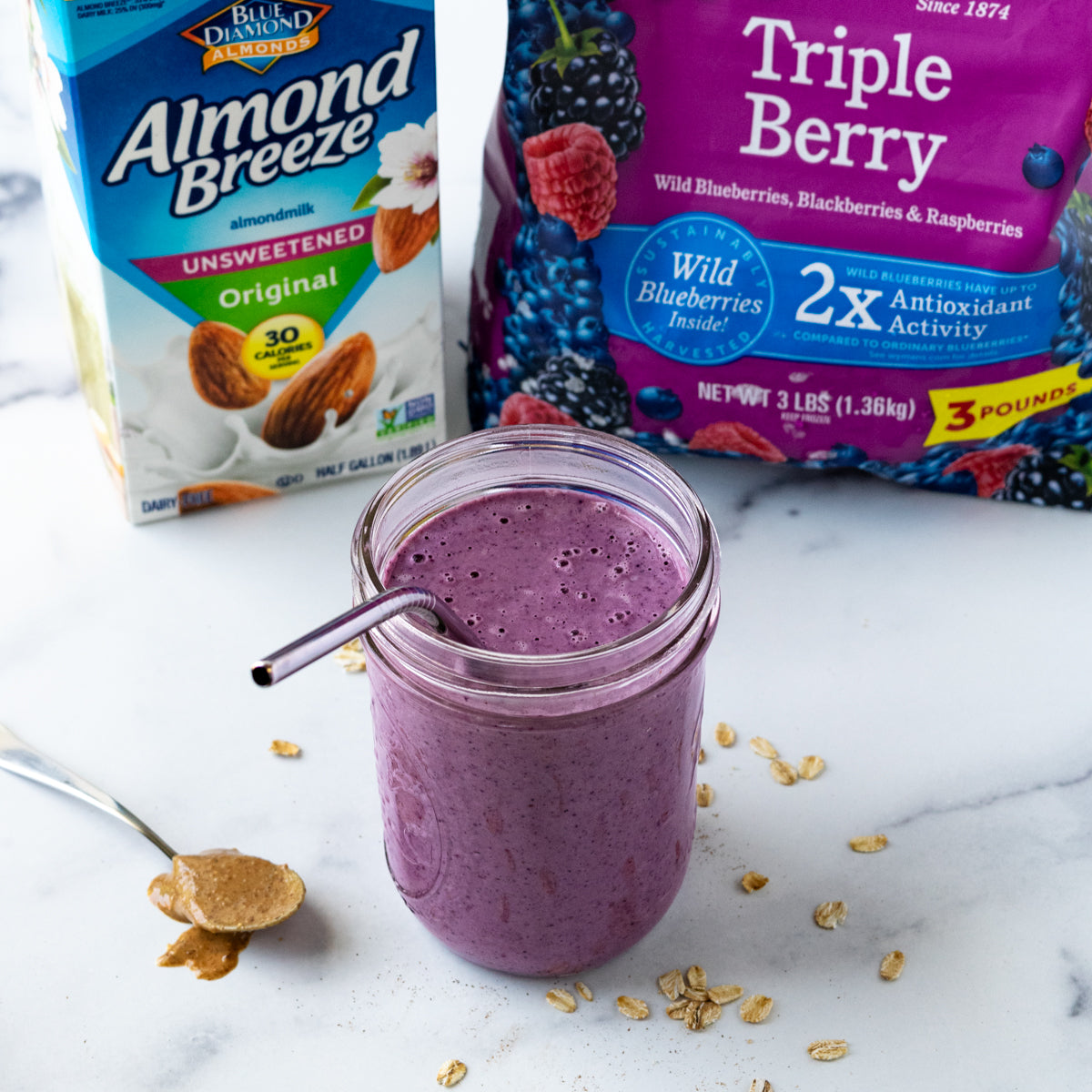 Triple Berry Muffin Smoothie