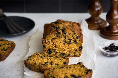 Wild Blueberry Pumpkin Bread