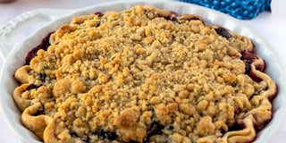 Wild Blueberry and Apple Crumb Pie