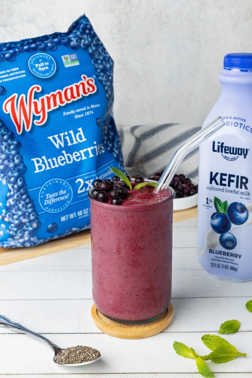 Wild Blueberry Kefir Smoothie