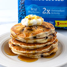 Wild Blueberry Lemon Ricotta Pancakes